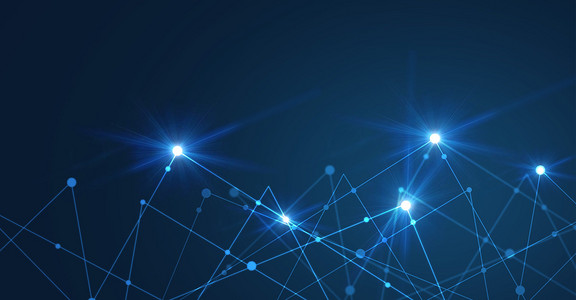 科技蓝色背景下的信息化 网络科技领域技术开发新趋势